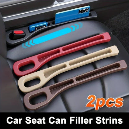 2pcs Pair Universal Car Seat Gap Plug Strip Side Seam Car Gap Filler Leak Proof Seat Gap Storage Organizer Interior Decoration