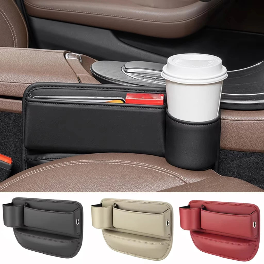 Leather Car Seat Gap Filler Organizer and Storages Automotive Accessories Universal for Car SUV Truck Fill The Gap
