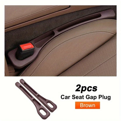 2pcs Pair Universal Car Seat Gap Plug Strip Side Seam Car Gap Filler Leak Proof Seat Gap Storage Organizer Interior Decoration