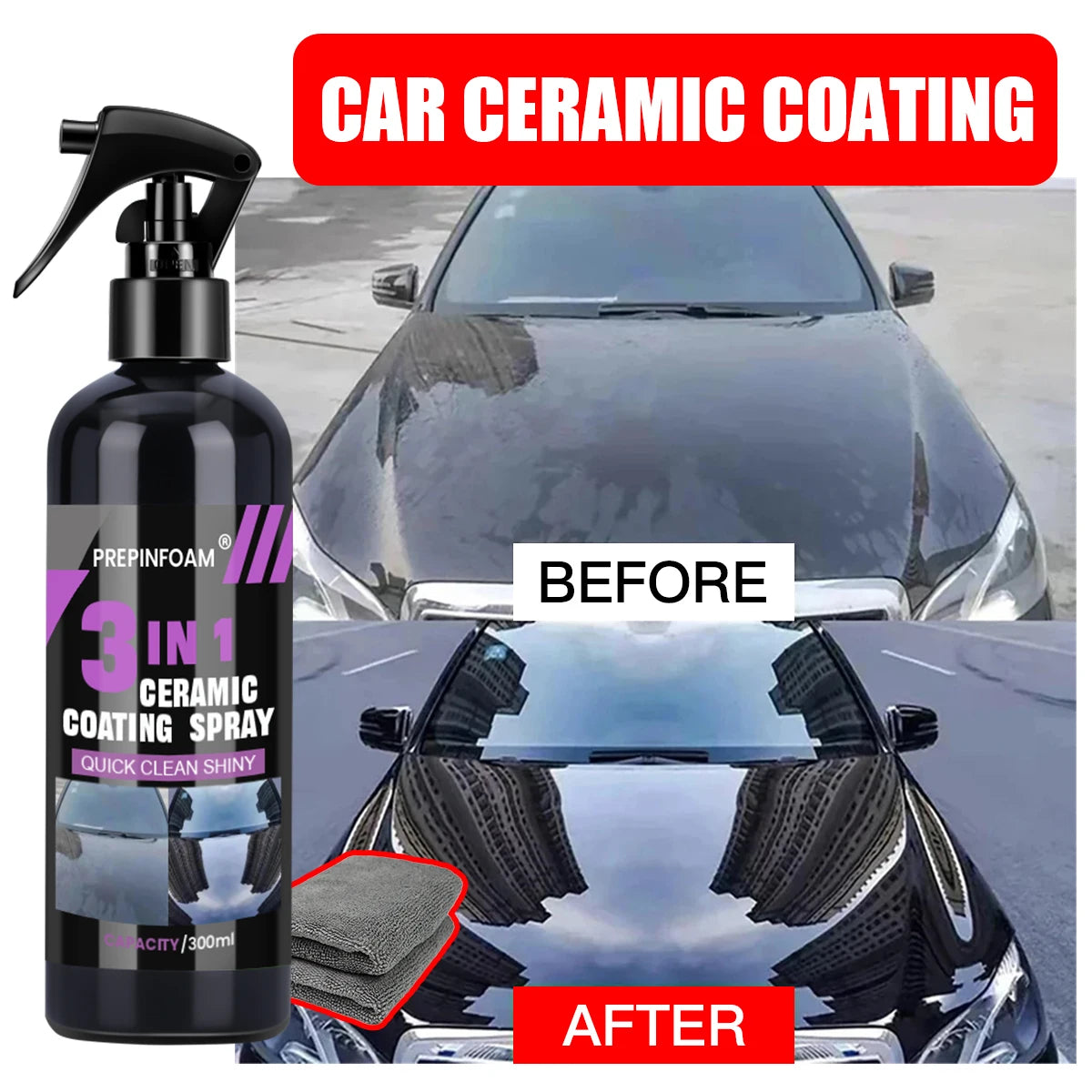 3 in 1 Car Ceramic Nano Coating Liquid Coatin Nano Crystal Hydrophobic Layer Polishing Paint Coating Agent Polish Nanos Coatings