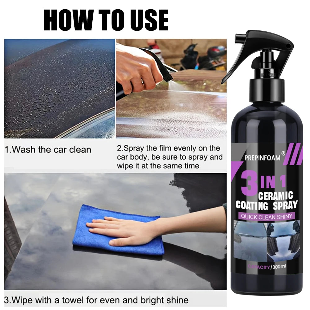 3 in 1 Car Ceramic Nano Coating Liquid Coatin Nano Crystal Hydrophobic Layer Polishing Paint Coating Agent Polish Nanos Coatings