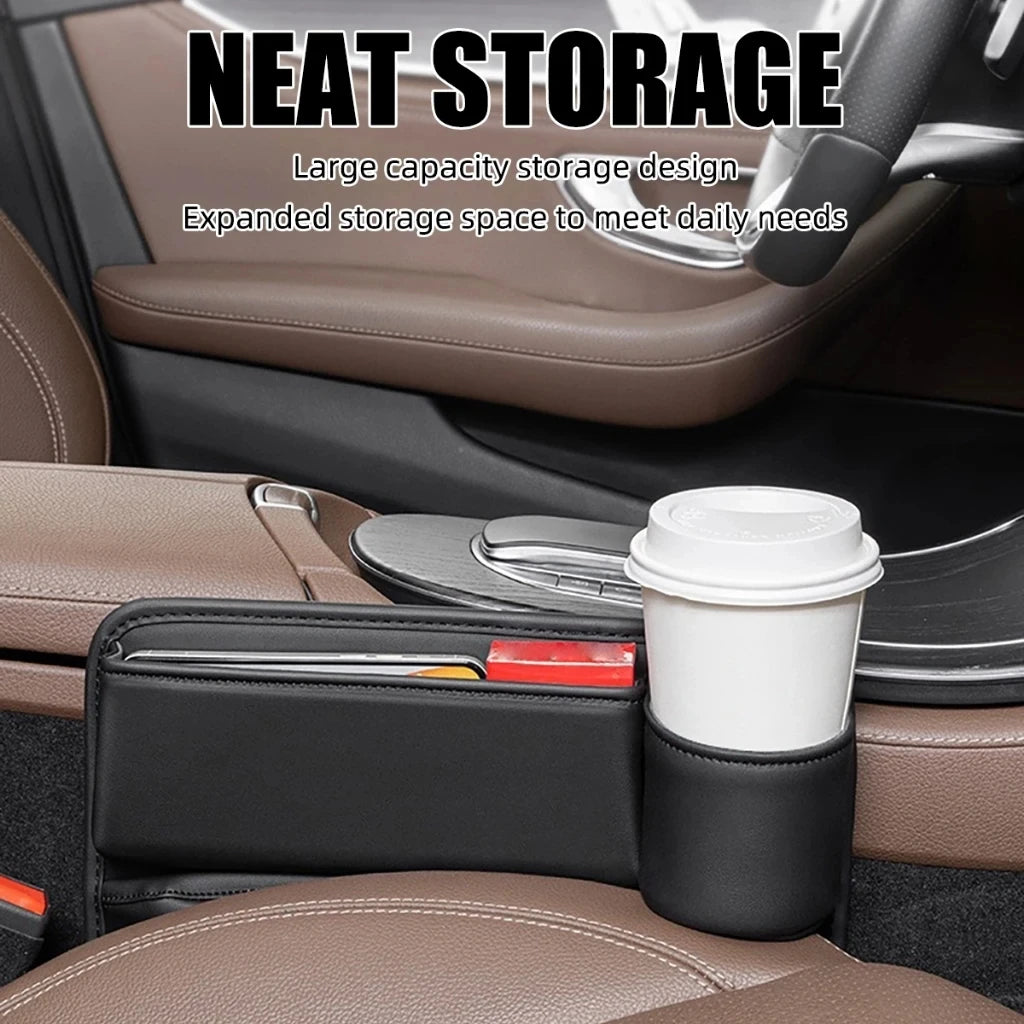 Leather Car Seat Gap Filler Organizer and Storages Automotive Accessories Universal for Car SUV Truck Fill The Gap