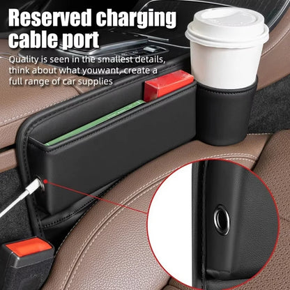 Leather Car Seat Gap Filler Organizer and Storages Automotive Accessories Universal for Car SUV Truck Fill The Gap